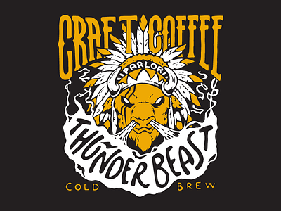 Thunder Beast Cold Brew brew buffalo chief coffee cold feather growler label native smoke type