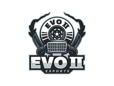 Evo II Logo cars esports evo gaming logo mask motor smoke tire video