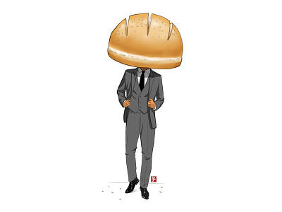 The Manbun 3piecesuit baller bun burger hipster manbun manly ribs steak swag wings
