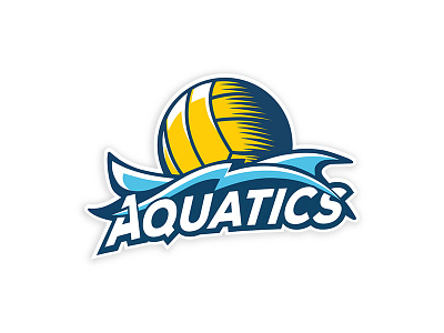 Pacific Coast Aquatics design illustrator logo team waterpolo