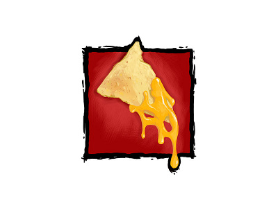 Nacho design food logo nacho