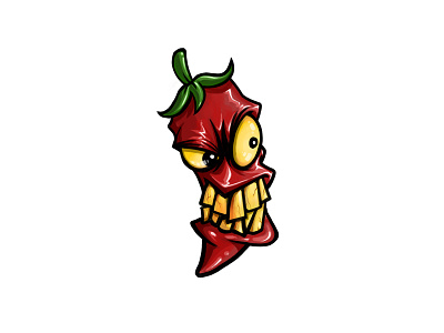 Hot Damn Pissed Chili! art chili colors drawing illustration logo pepper. photoshop shirt