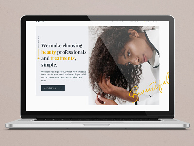 Beauty Consultancy Service branding design minimal ui ux web website