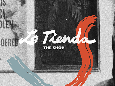 La Tienda Poster branding branding and identity design designer diseño illustration logo typography