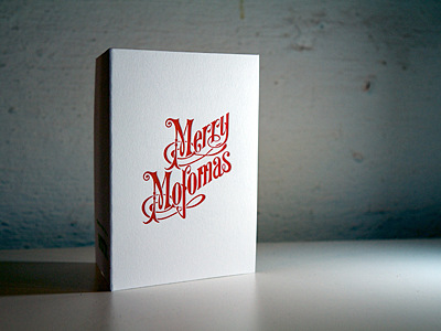 Merry Mofomas everyone :) card christmas letterpress merry mofomas vinomofo