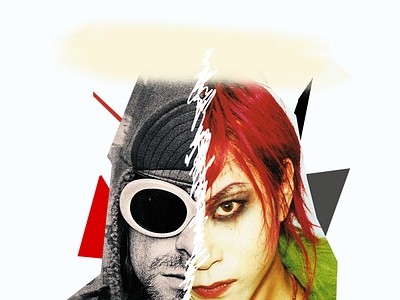 Tribute series: Kurt & Hide design graphic photoshop web