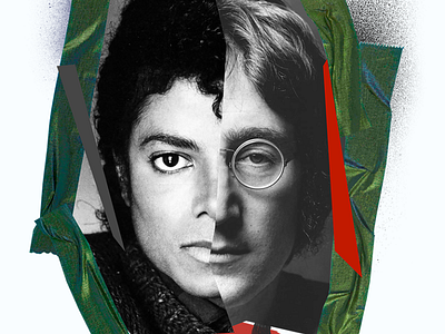 Tribute series: Michael & John design graphic photo photoshop web