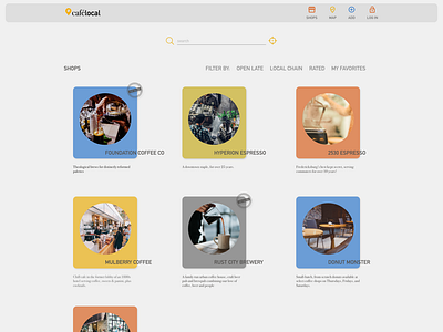 Cafélocal App Concept