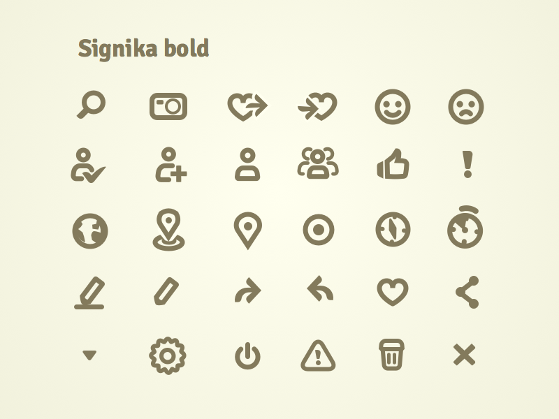 Signika icons Bold gift economy hearth.net icons like signika sketch