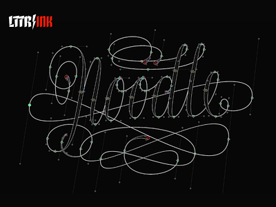 Beta release of Noodle stroke for LTTR/INK beta release calligraphy lettering noodle stroke skeleton type design type design typography update
