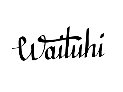 Waituhi naming caligraphy design flow lettering sketchapp sketchpad software tool type typography web workflow