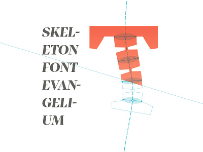 Skeleton Font Evangelium lettering skeleton font skeleton type design typeface typography
