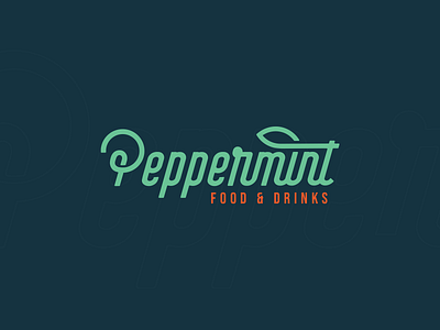 Peppermint - Visual Identity (Unused) branding design green healthy identity logo mint peppermint restaurant