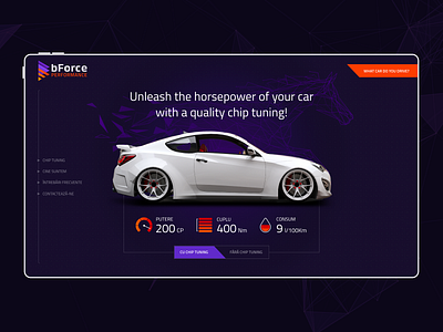 bForce Performance - Landing Page Design