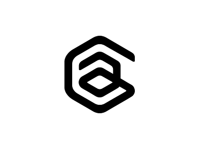 G+A Monogram Redux hexagon identity logo monogram