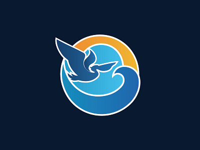Logo Mark blue logo mark pelican water