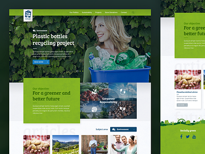 CSR Microsite for Lidl Romania csr eco green webdesign