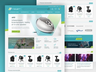 AudioVision Store - eCommerce Website redesign audio ecommerce redesign shop website