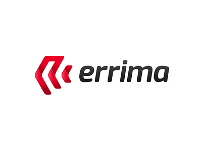 Errima - Identity Work WIP identity logistics logo red