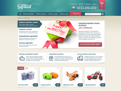 Giftlist Web Redesign