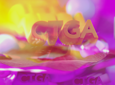CTGA sunset loop 3d animation blender colorfull graphic design logo motion graphics