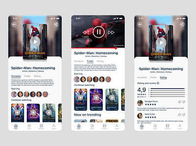 "Nontone" Design Movie Apps app cinema design figma film graphic design movie ui ux