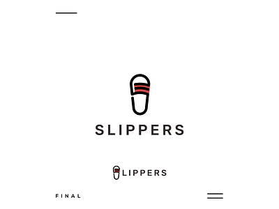 Slippers animation app brand logo branding combination company design dualmeaning graphic design grid icon illustration inspiration line logo modern motion graphics simple slippers ui