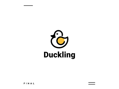 Duckling ai animal animation brand logo branding company correl draw design duck duckling graphic design grid icon illustration logo logos modern motion graphics simple ui