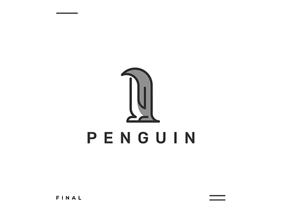 Penguin animation apparel brand logo branding company design graphic design grid icon illustration logo logoconcept logogrid logoprocess logos modern motion graphics new simple ui