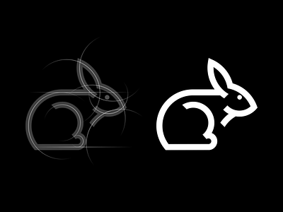 Rabbit logo 3d animal logo animation brand logo branding company company logo design graphic design grid icon illustration initial logo logo modern logo monogram motion graphics rabbit simple logo ui