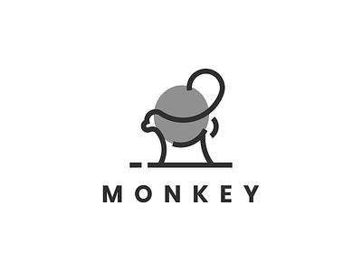 Monkey logo 3d animal animation brand logo branding company design flat logo graphic design grid icon illustration initiallogo logo modern monkey motion graphics simple symbol ui