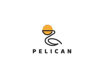 Pelican logo animal animation brand logo branding company design graphic design grid icon illustration initial logo mark mascot modern motion graphics pelican simple symbol ui
