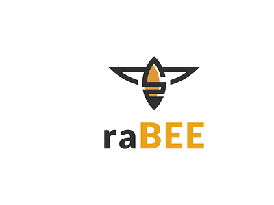 raBee logo 3d animal animation bee brand logo branding combination logo company design graphic design grid icon illustration initial logo modern motion graphics simple symbol ui