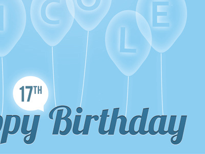 Birthday Card Design balloon birthday card celebration