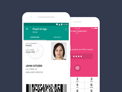 Digital Licence Project adelaide android barcode ios license material
