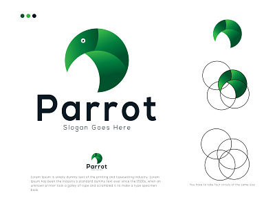 Professional Creative Parrot Logo Design