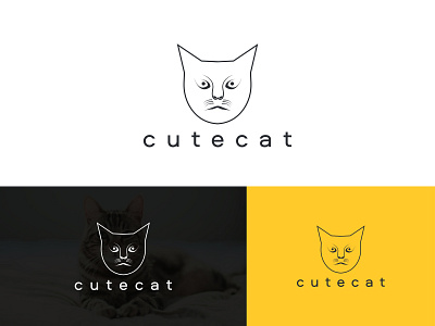 Cat Logo Design - Minimalist Logo - Minimal Logo