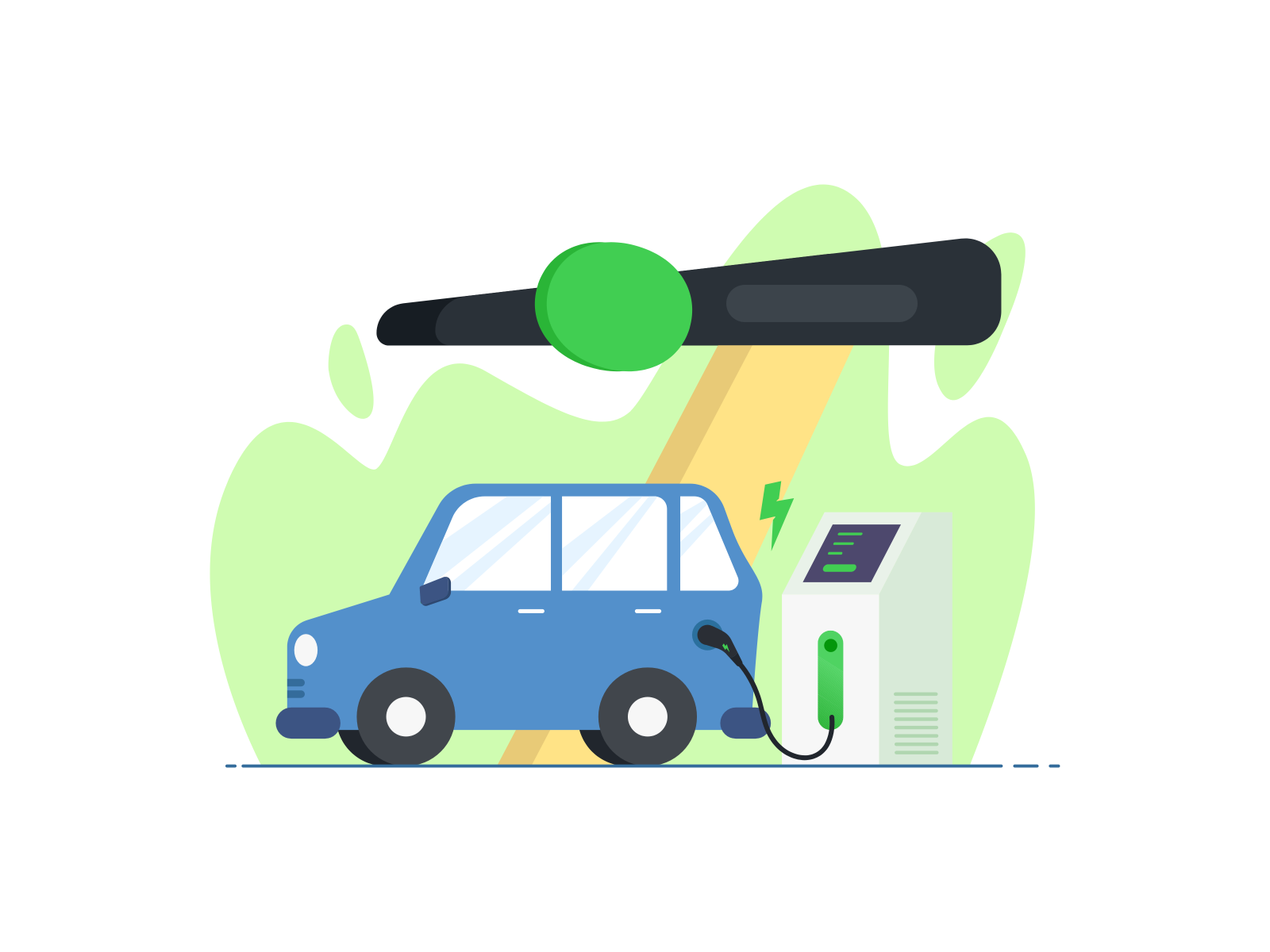 Electric Charging Station by Binu Paul on Dribbble