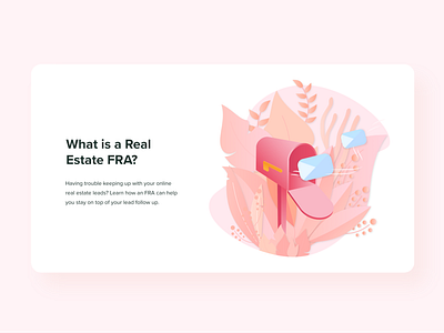 What is a Real Estate FRA adobe xd art clean design flat illustration minimal vector web website