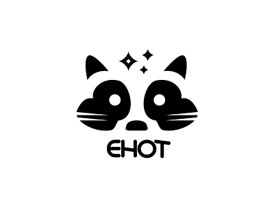 Raccoon logo / Логотип с енотом branding design logo raccoon web