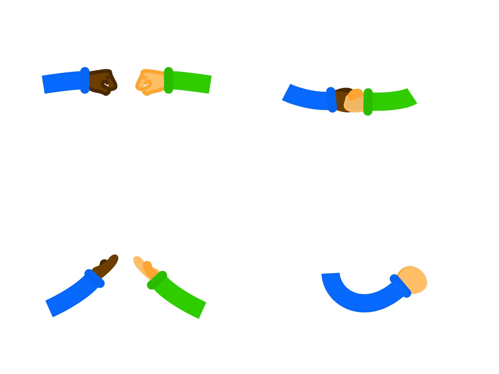 Emoji hands animation brofist emoji five hands high five illustration lottie motion graphics svg vector