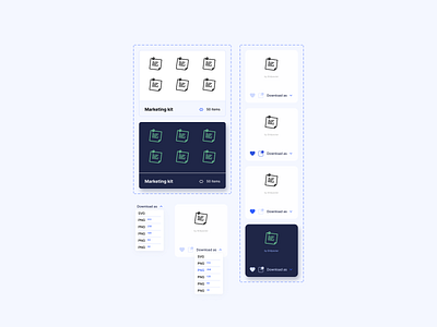 UI-kit / Cards card catalog design-system figma icons ui ui-kit ux vector web