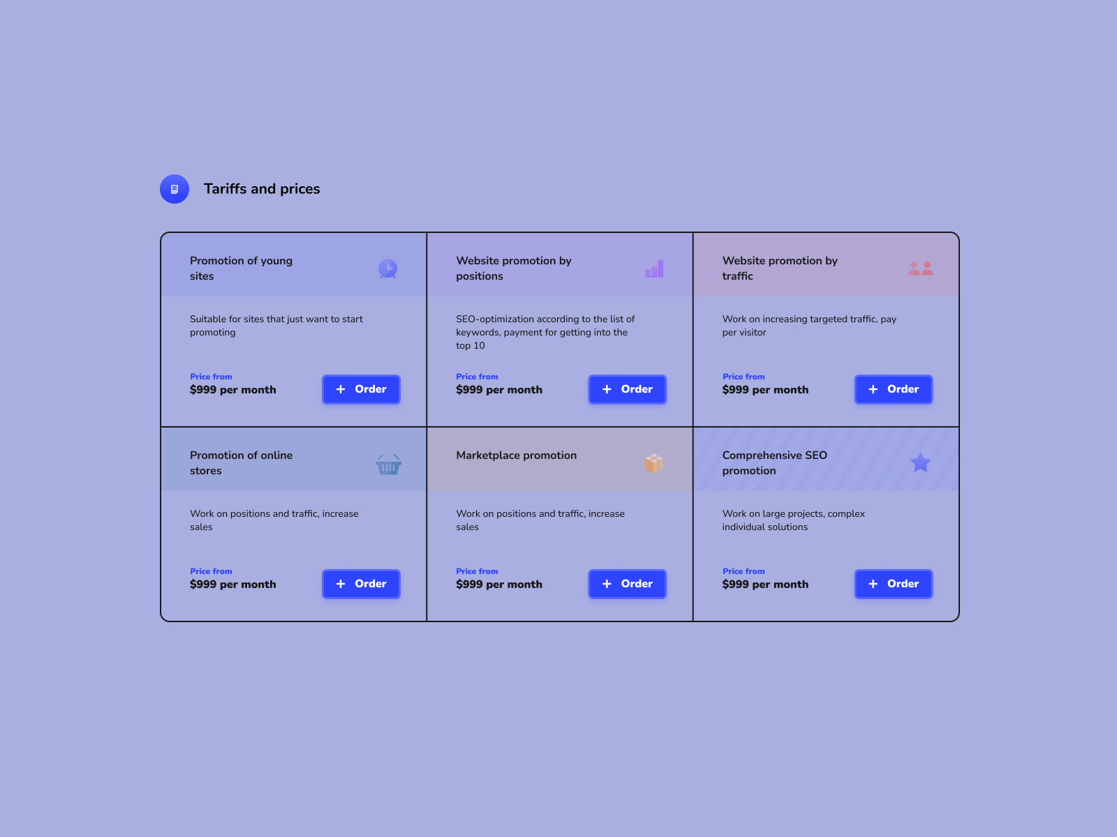Tariffs by Anton Borodin on Dribbble