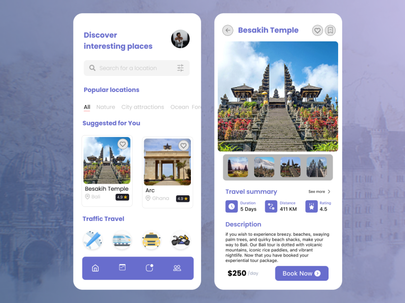 Historical Tour App by Shubham Bhujbal UXI_Shubham on Dribbble