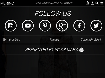 Fashion website wireframe