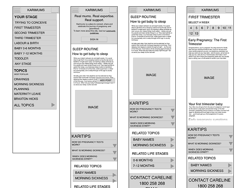Karimums Mobile Redesign sketch mobile
