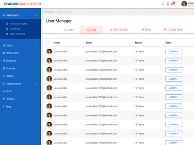 Dashboard User Manager by Rajesh Vaishnav on Dribbble