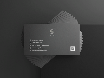 Professional business card design for SHAPE🌱 branding business card business card template design graphic design illustration logo minimal designs psd ui