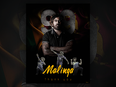 Hero Lasith Malinga 99 flyer design