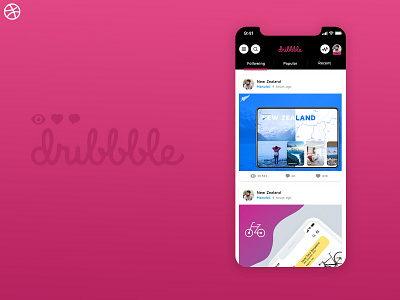 Dribbble App Design app design dribbble dribbble app iphone app ui ux